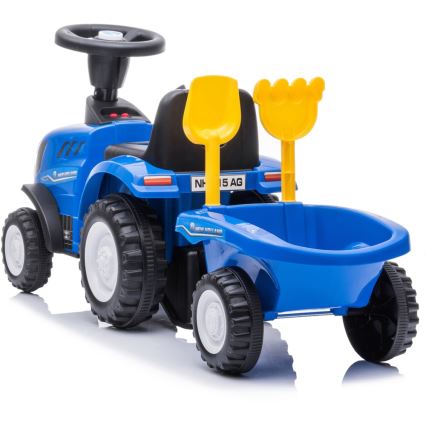 Push автомобил NEW HOLLAND 2xAA син/черен