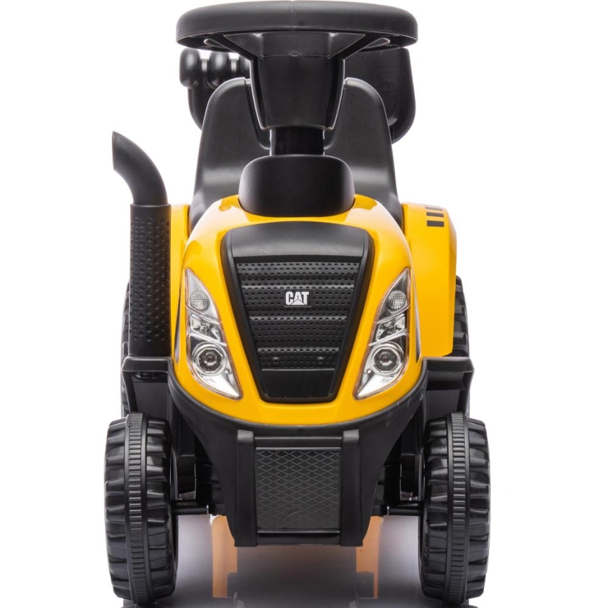 Push автомобил трактор CAT 2xAA жълти/черен