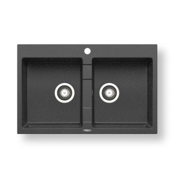 Pyramis 70053201 - Кухненска мивка SPARTA 78x50 cm гранит/черен