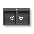 Pyramis 70053201 - Кухненска мивка SPARTA 78x50 см гранит/черен