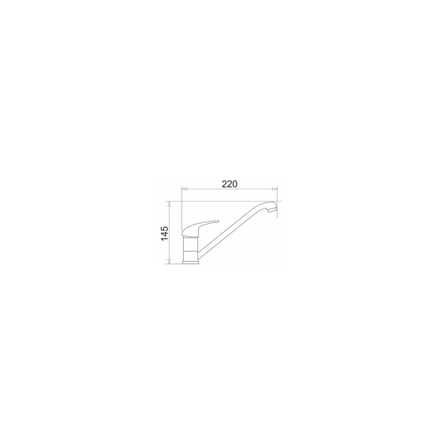 Pyramis 90915301 - Кран за мивка ASALIA хром