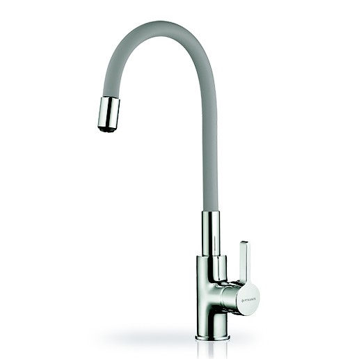 Pyramis 90938001 - Смесител за мивка с гъвкаво рамо FLESSI сив