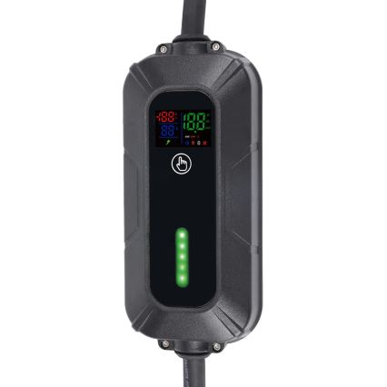 Пътна зарядна станция за електромобили EV/PHEV AC Type 2 16A/380V 11kW IP55 5 м + адаптер 230V 3,7kW + калъф