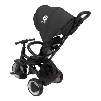 QPlay - Детска триколка 3 в 1 RITO EVA PLUS черна