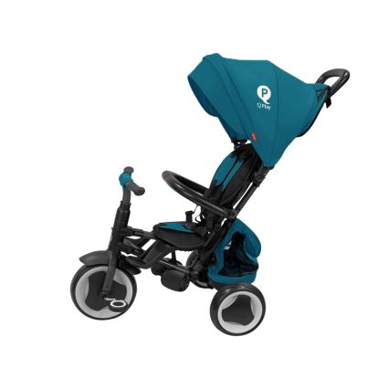 QPlay - Детска триколка 3 в 1 RITO EVA PLUS тюркоазена