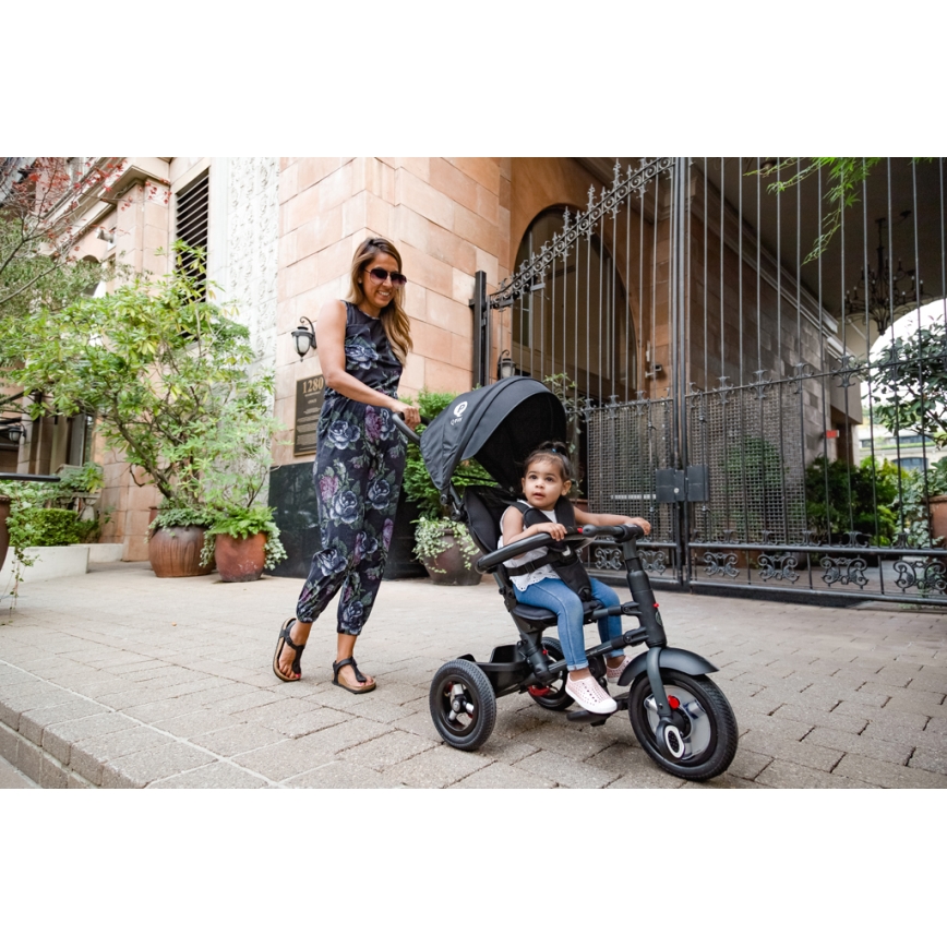 QPlay - Детска триколка 3в1 RITO AIR черен