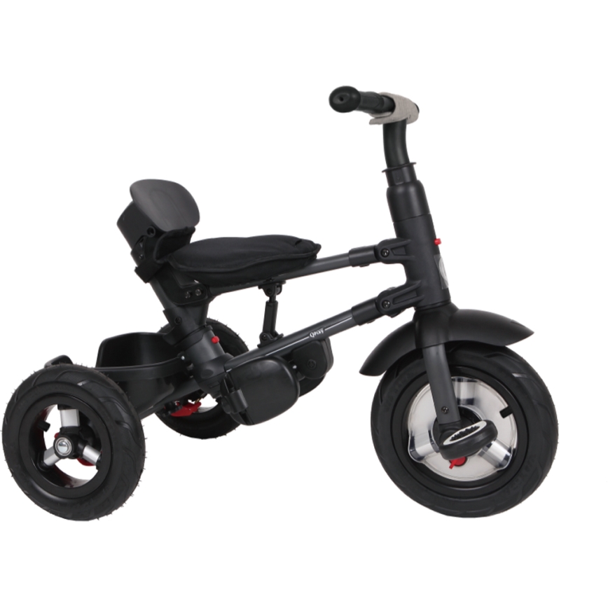 QPlay - Детска триколка 3в1 RITO AIR сив