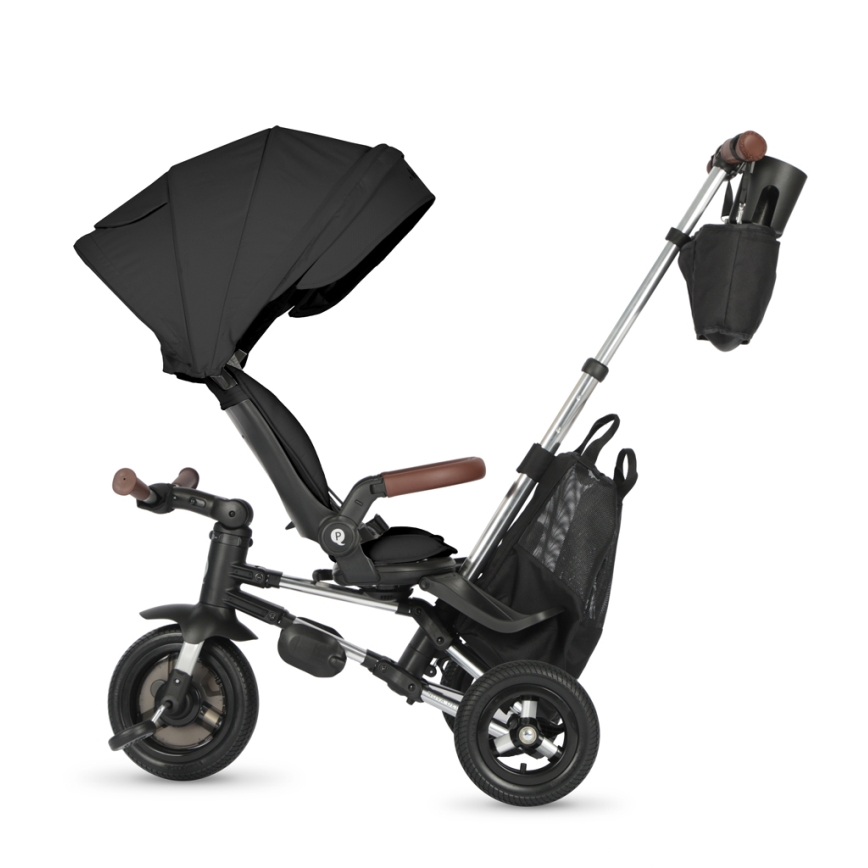 QPlay - Детска триколка 5 в 1 NOVA DELUXE черна
