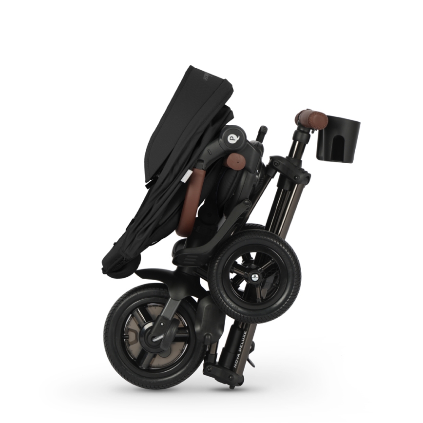 QPlay - Детска триколка 5 в 1 NOVA DELUXE черна