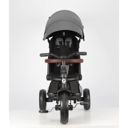 QPlay - Детска триколка 7 в 1 COMFO MAX сива