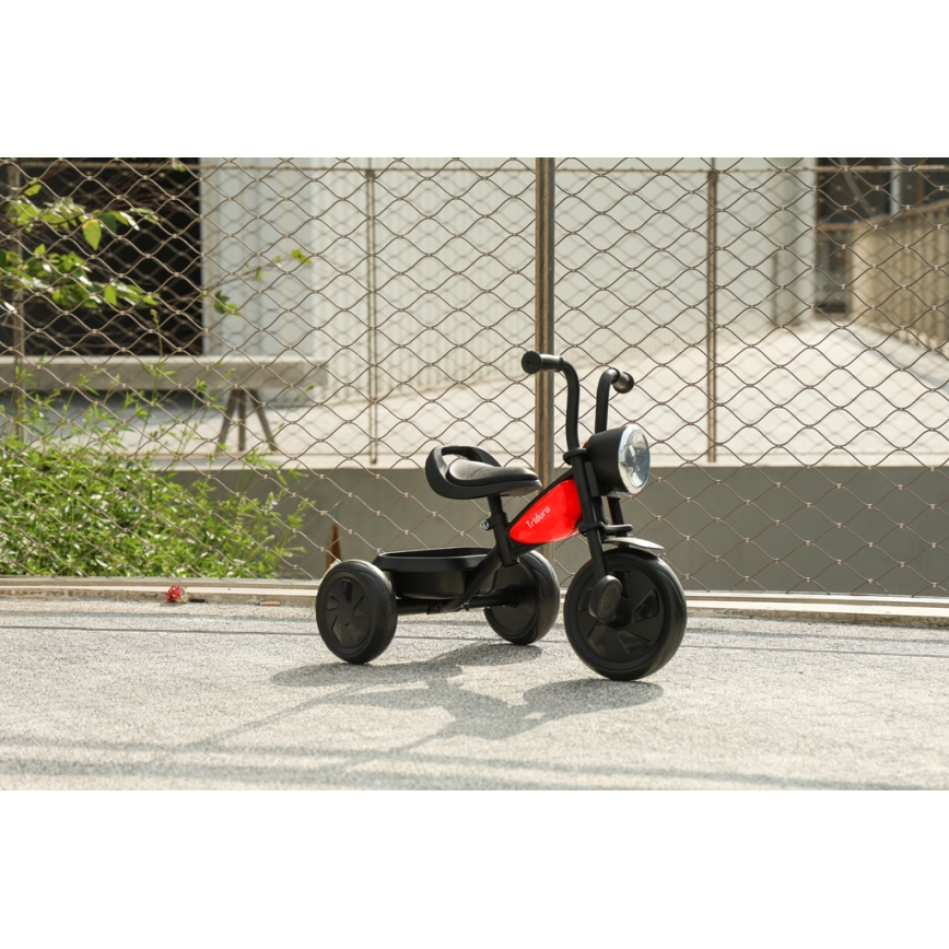 QPlay - Детска триколка TRIDURO черен/червен