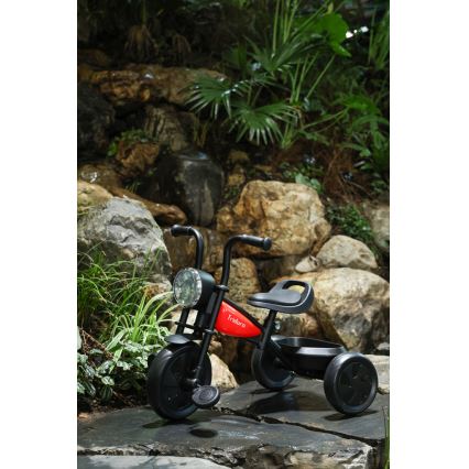 QPlay - Детска триколка TRIDURO черен/червен