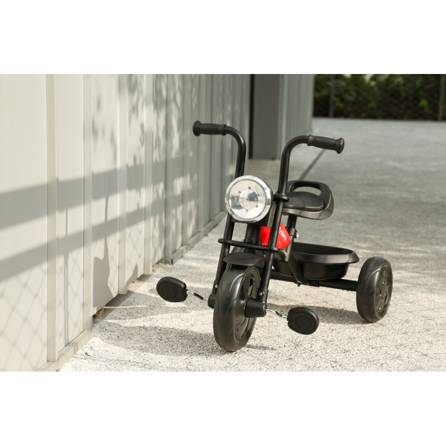 QPlay - Детска триколка TRIDURO черен/червен