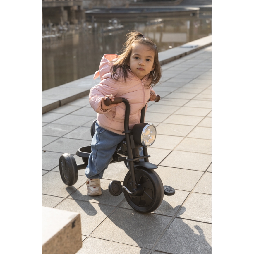 QPlay - Детска триколка TRIDURO черен/червен