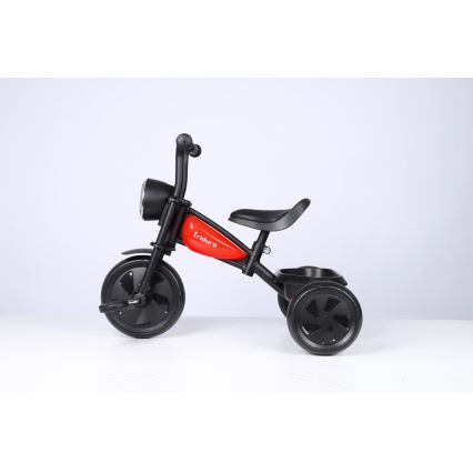 QPlay - Детска триколка TRIDURO черен/червен