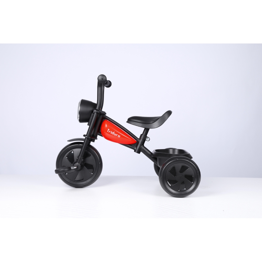 QPlay - Детска триколка TRIDURO черен/червен