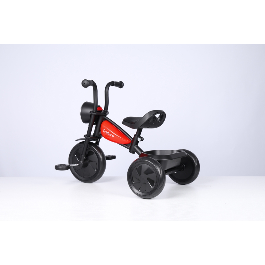 QPlay - Детска триколка TRIDURO черен/червен