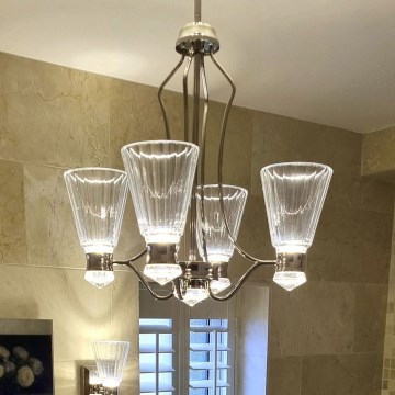 Quintiesse - LED полилей за баня на прът KAYVA LED/24W/230V IP44 лъскав хром