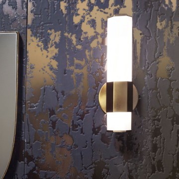 Quintiesse - LED стенно осветително тяло за баня FACET LED/12W/230V IP44 златно