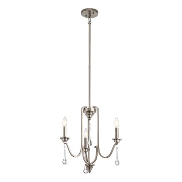 Quintiesse - Полилей на тръба KARLEE 3xE14/60W/230V Ø 45,7 см матов хром