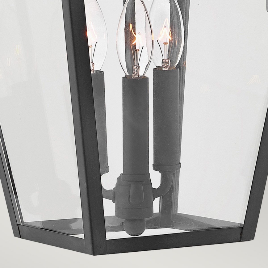 Quintiesse - Външна стенна лампа ALFORD L 3xE14/40W/230V IP44 черна