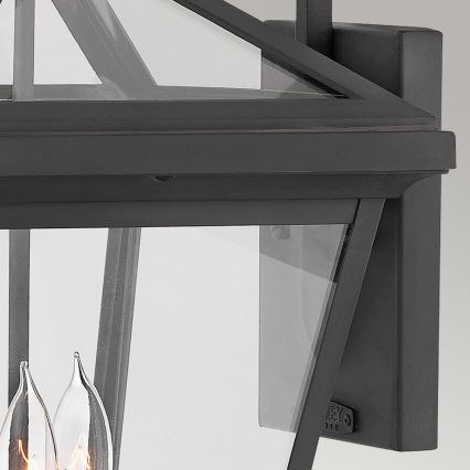 Quintiesse - Външна стенна лампа ALFORD L 3xE14/40W/230V IP44 черна