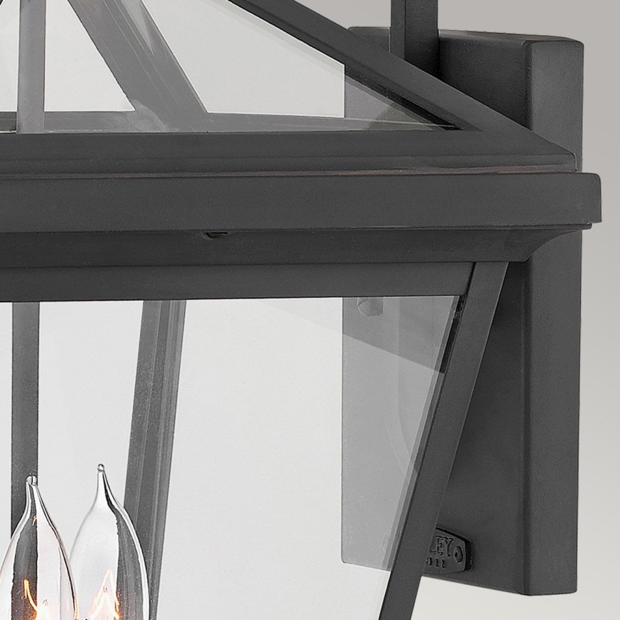 Quintiesse - Външна стенна лампа ALFORD L 3xE14/40W/230V IP44 черна