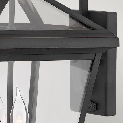 Quintiesse - Външна стенна лампа ALFORD M 2xE14/40W/230V IP44 черна