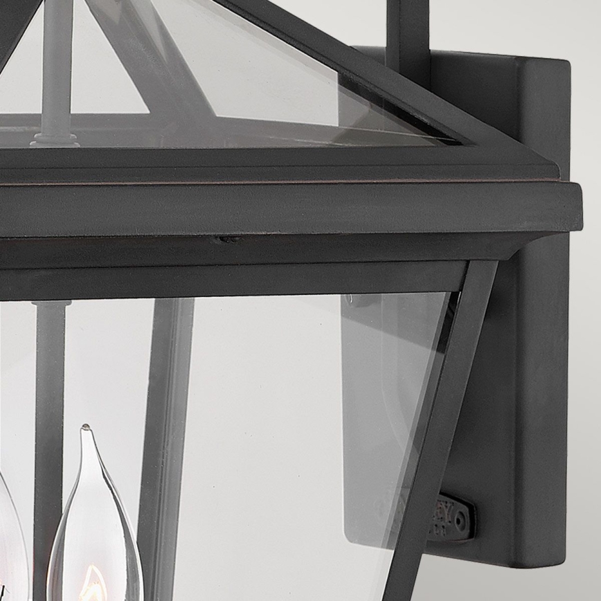 Quintiesse - Външна стенна лампа ALFORD M 2xE14/40W/230V IP44 черна