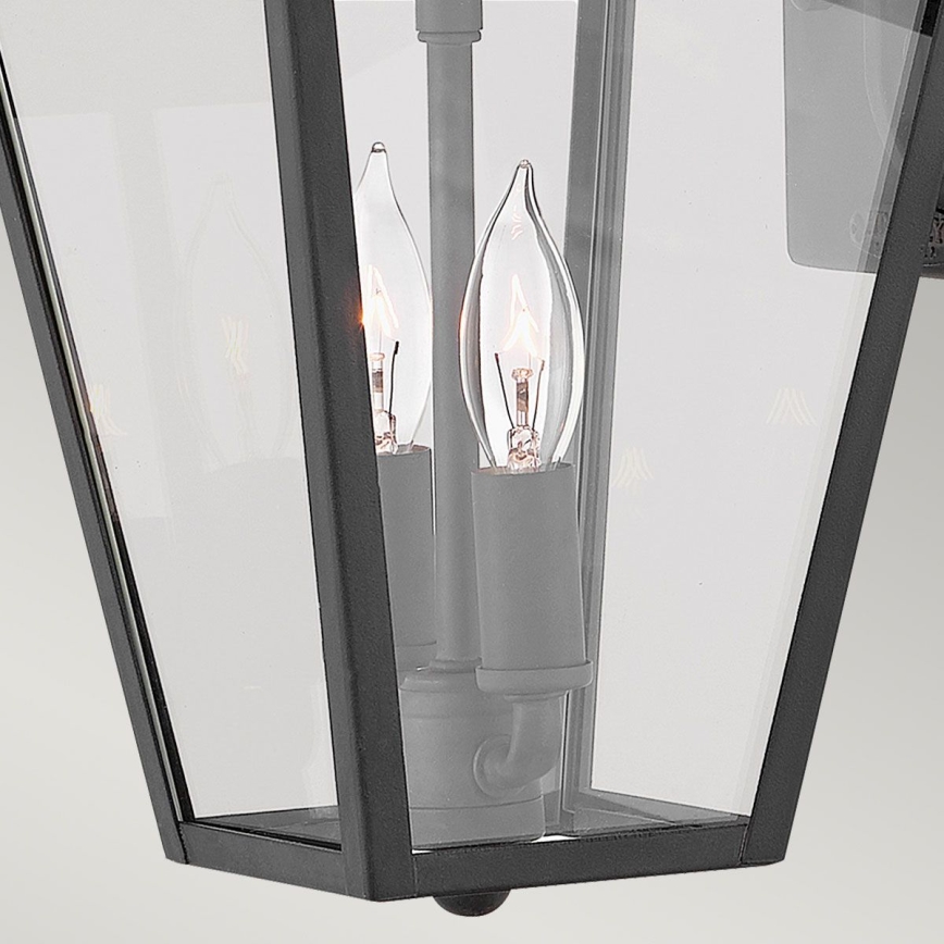 Quintiesse - Външна стенна лампа ALFORD S 2xE14/40W/230V IP44 черна