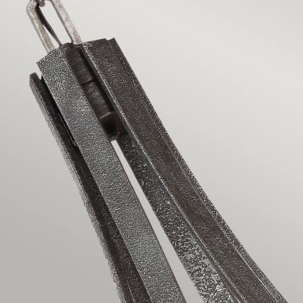 Quintiesse - Полилей на верига ANGELO 6xE27/60W/230V дъбов декор