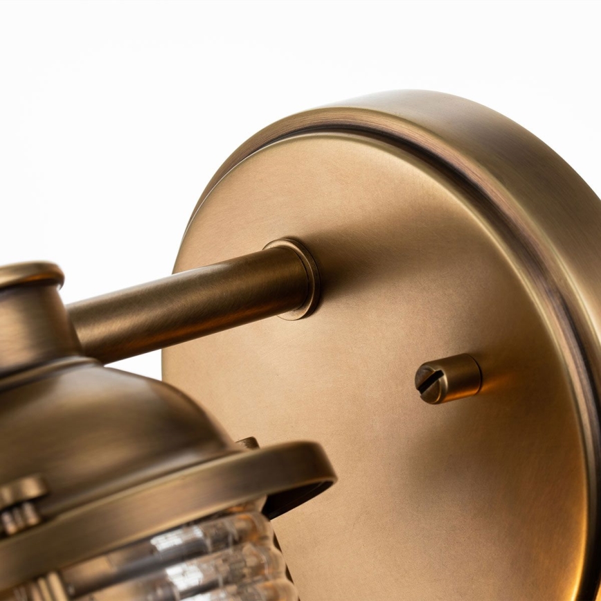 Quintiesse - Външна стенна лампа ASHLAND BAY 1xE27/60W/230V IP44 бронзова