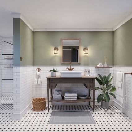 Quintiesse - Външна стенна лампа ASHLAND BAY 1xE27/60W/230V IP44 бронзова