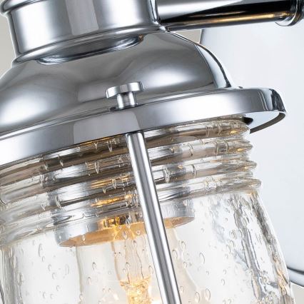 Quintiesse - Външна стенна лампа ASHLAND BAY 1xE27/60W/230V IP44 лъскав хром