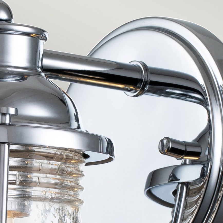 Quintiesse - Външна стенна лампа ASHLAND BAY 1xE27/60W/230V IP44 лъскав хром