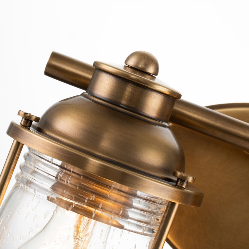 Quintiesse - Стенна лампа за баня ASHLAND BAY, 2xE27/60W/230V, IP44, бронзова