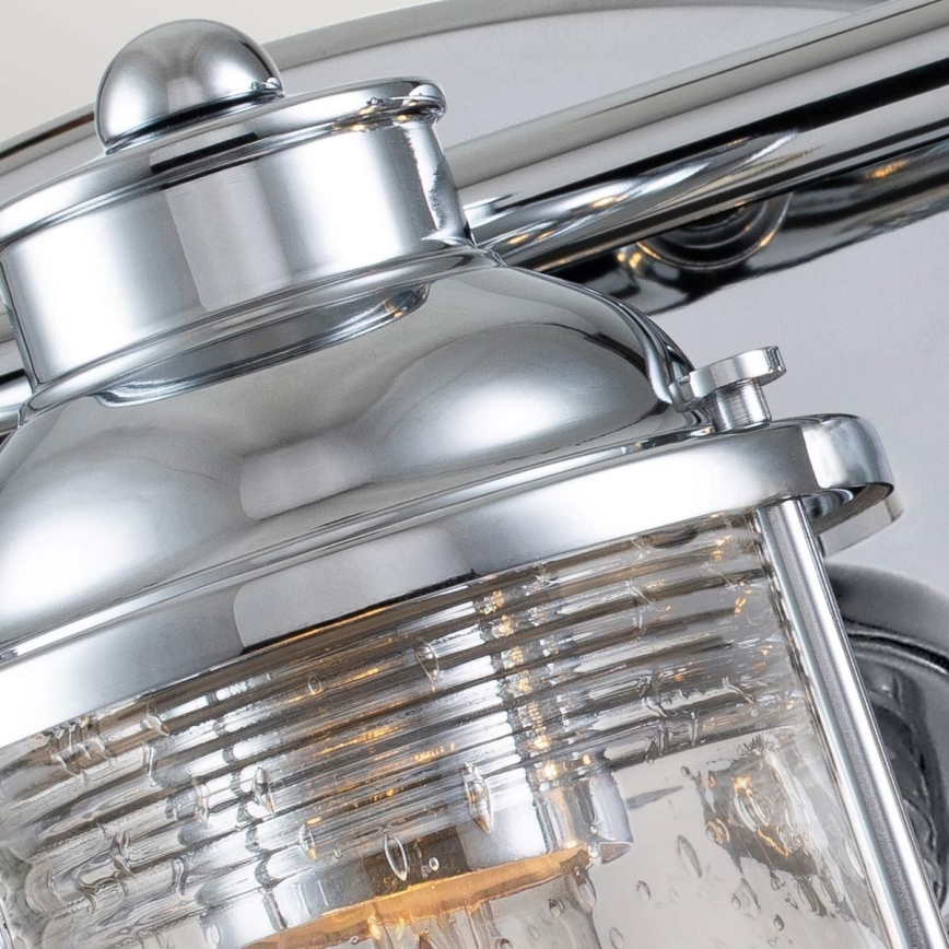 Quintiesse - Външна стенна лампа ASHLAND BAY 3xE27/60W/230V IP44 лъскав хром