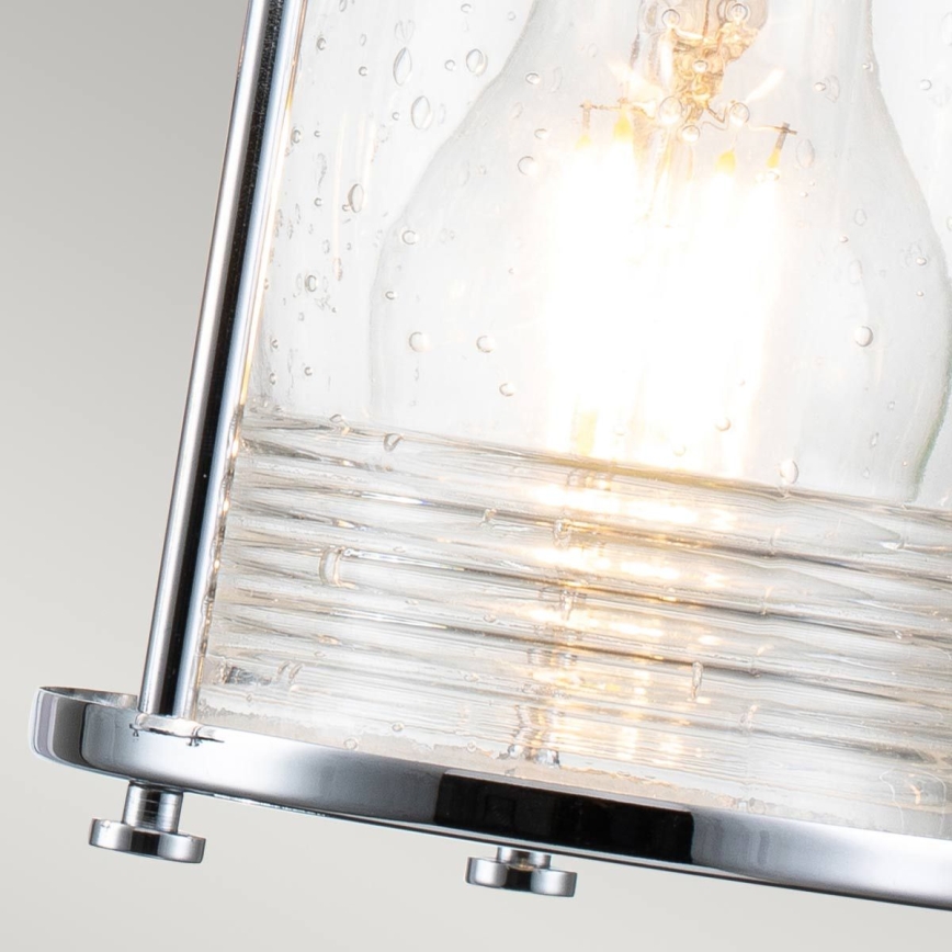 Quintiesse - Външна стенна лампа ASHLAND BAY 3xE27/60W/230V IP44 лъскав хром