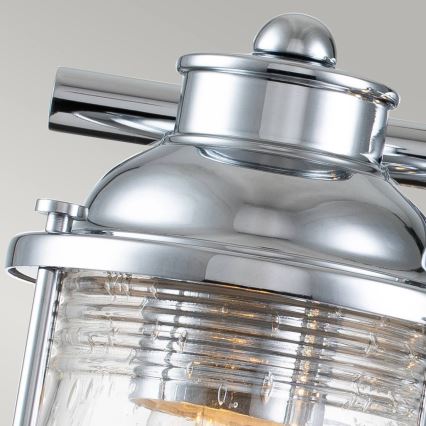 Quintiesse - Външна стенна лампа ASHLAND BAY 3xE27/60W/230V IP44 лъскав хром