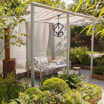 Quintiesse - Външен полилей на верига BLACKSMITH 3xE14/40W/230V Ø 40,7 см IP44 черен