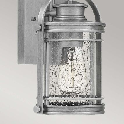 Quintiesse - Външна стенна лампа BOOKER S 1xE27/60W/230V IP44 матиран хром