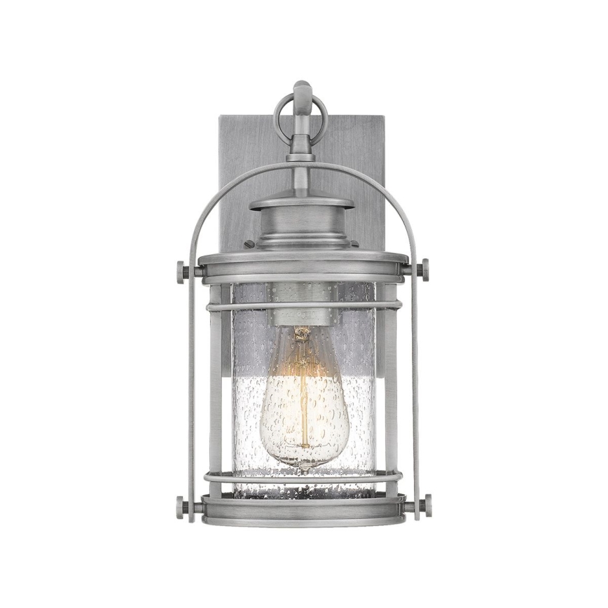 Quintiesse - Външна стенна лампа BOOKER S 1xE27/60W/230V IP44 матиран хром