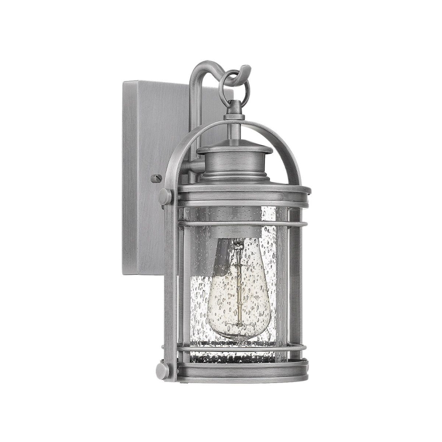 Quintiesse - Външна стенна лампа BOOKER S 1xE27/60W/230V IP44 матиран хром