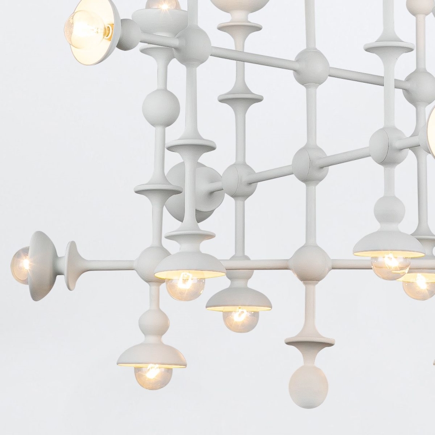 Quintiesse - Полилей на тръба CADENCE 18xE14/40W/230V бял