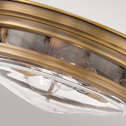 Quintiesse - Външно таванно осветително тяло HADRIAN 2xE27/40W/230V Ø 30,5 см IP44 бронзово