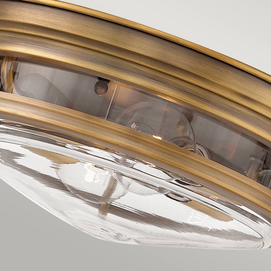 Quintiesse - Външно таванно осветително тяло HADRIAN 2xE27/40W/230V Ø 30,5 см IP44 бронзово