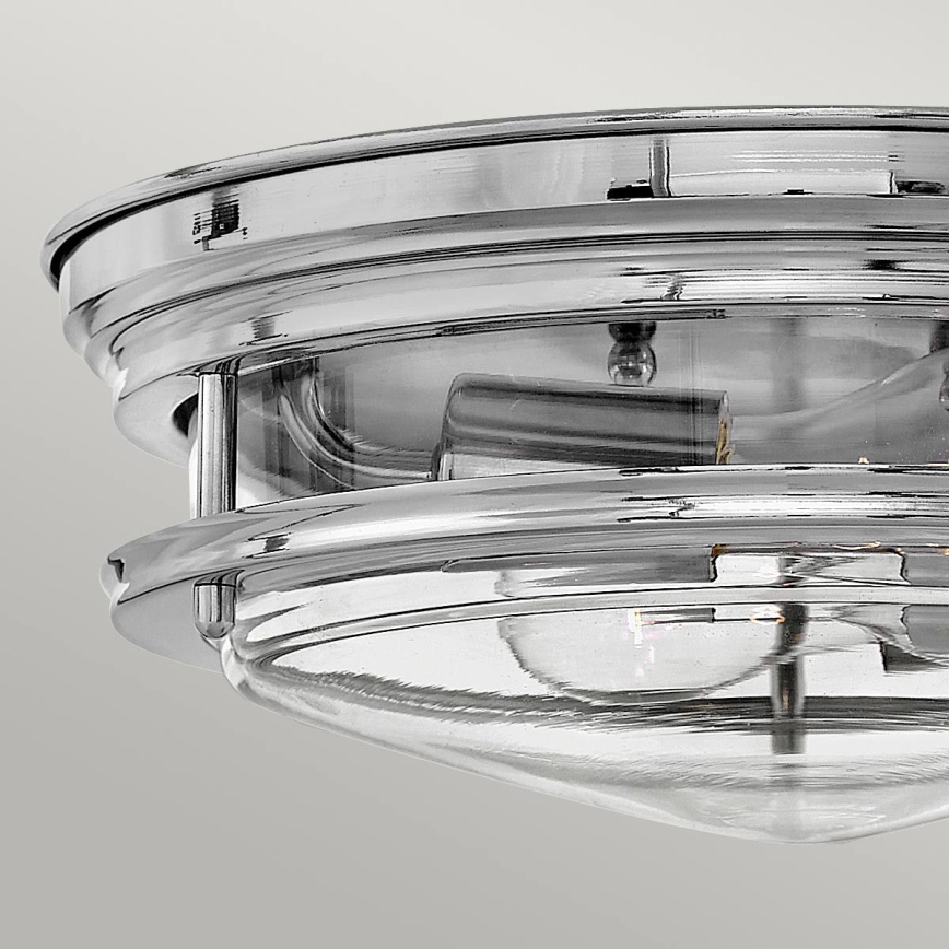 Quintiesse - Външно таванно осветително тяло HADRIAN 2xE27/40W/230V Ø 27,8 см IP44 лъскав хром
