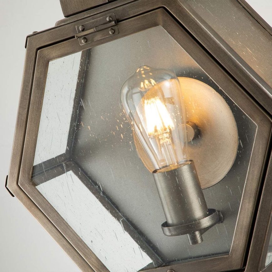 Quintiesse - Външно стенно осветително тяло HEATH M 1xE27/60W/230V IP44 бронзово