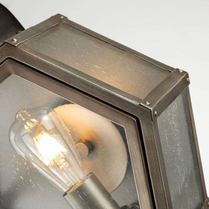 Quintiesse - Външно стенно осветително тяло HEATH M 1xE27/60W/230V IP44 бронзово