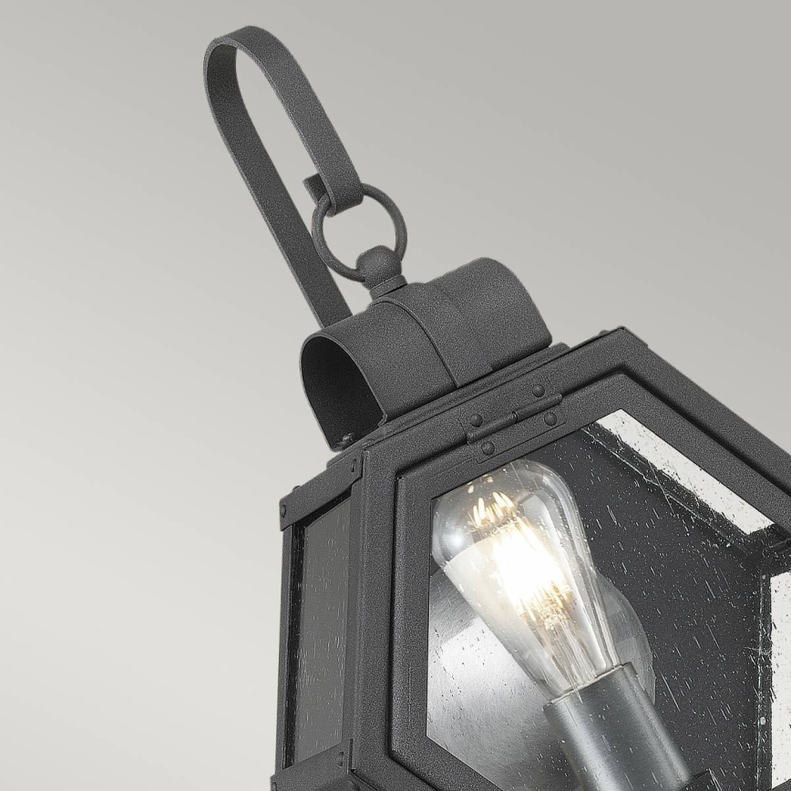 Quintiesse - Външно стенно осветително тяло HEATH S 1xE27/60W/230V IP44 черно